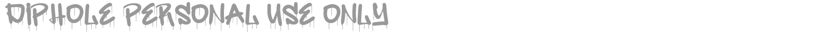 Diphole font preview